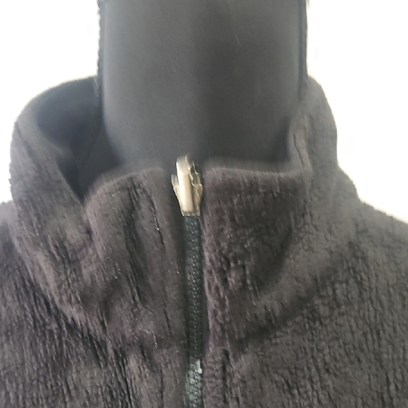 The North Face Womens Black Charcoal Fleece zip up Jacket size Large - Picture 3 of 9